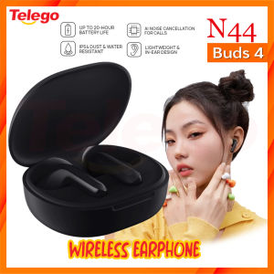 Telego Redmi Buds 4 True Wireless Earbuds Bluetooth Earphone  Mic 12mm Dynamic (Black-N44)