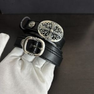 Ćhřomę & Ĥeaŕts S925 Thin Cross Belt Mens Retro Jeans Mens and Womens Same Belt