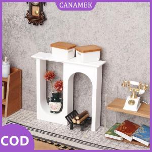 CANAMEK✨ 1pcs cảnh trang trí cho nhà vườn 1 12 Dollhouse Mini cong lò sưởi giáng sinh Châu Âu retro phong cách đồ nội thất mô hình