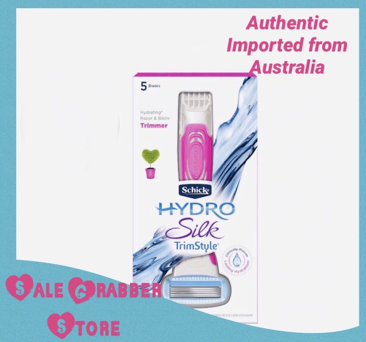 Schick Hydro Silk Trimstyle Pink Kit + 5 Refills Lazada PH