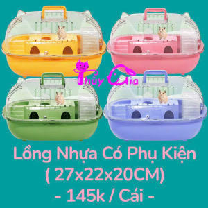 LỒNG NHỤA CÓ PHỤ KIỆN CHO HAMSTER