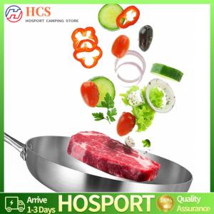 【HCS】 Open Skillet Even Heat Stainless Steel Skillet for Induction Cookers and Everyday Use