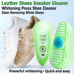 Shoe Care Liquid Brushless Shoe Shine White Shoe Cleaner Mild Formula Guards Oxygen to Remove Yellowing and Whitening