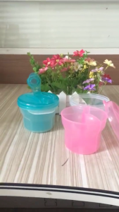 3-Grids Rotating Milk Dispenser Portable Baby Milk Organizer Formula Dispenser Baby Container Infant Mix Storage Feeding Box for Outdoor Travel