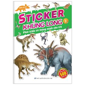 Sticker khủng long: Phát triển trí thông minh cho trẻ 1 (8 trang sticker dán hình)