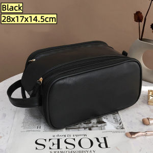 SG Gadget® Portable Large Capacity Double Zipper PU Makeup Bag Travel Toiletry Organizer Waterproof Cosmetic Bags