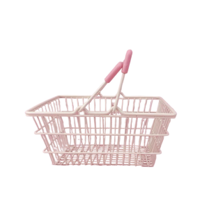 GAOSU Rỗng Giỏ đựng đồ mini Kim loại Mô hình Xe đẩy đồ chơi container Dễ thương Trang trí Giá đỡ văn phòng phẩm để bàn Văn phòng