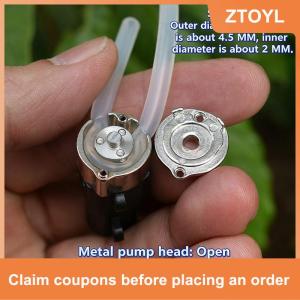 【ZTOYL】 N20 Đầy Đủ Kim Loại Bánh Mini Micro Bơm Nhu Động DC 3.7V Đo Bơm Cho Aquarium Định Lượng Nhà Máy Tưới Nước Tùy Chỉnh Thông Minh Thiết Bị