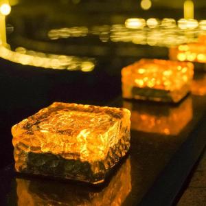 LED Solar Ice Brick Light Sensor Light
