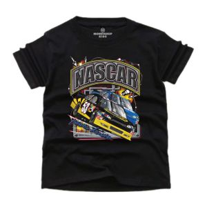 ( Kaos Anak ) Monstahopkids Kaos Anak Laki-Laki Perempuan Motif MOBIL NASCAR Bahan 24s