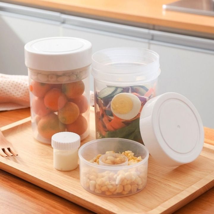 XIKEDUO 750ml Cốc Salad Hai Lớp Nhựa Tách ướt/khô Cốc Yến Mạch Đa chức ...