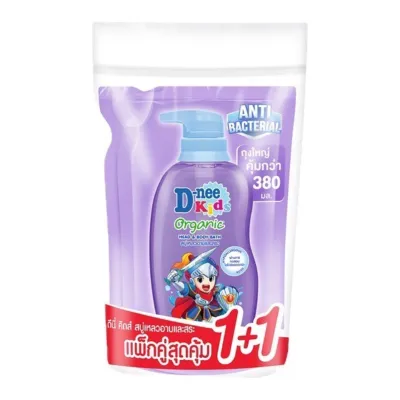 D-nee ดีนี่ สบู่เหลวอาบสระ/ครีมอาบน้ำสูตรน้ำนม แบบถุงเติม (เลือกสูตรได้) ขนาด 350 มล. แพ็คคู่