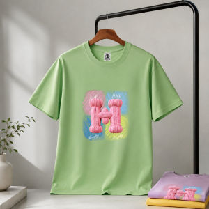 Womens Plus Size Graphic Crew Neck T-Shirt OM283