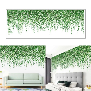 PVC màu xanh lá cây Đề can dán tường Miếng dán tường dễ dàng để cài đặt tạo ra serenefeeling trang trí nội thất tự dính