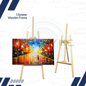 Risefully Wooden Frame Stand 1.5m Tall for Displaying Sketches Posters & Artwork