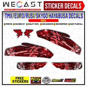 TMX / EURO / PINOY / RUSI / SKYGO / MOTOPOSH HAYABUSA (VERSION 4) PANTRA DECALS WITH FREEBIES