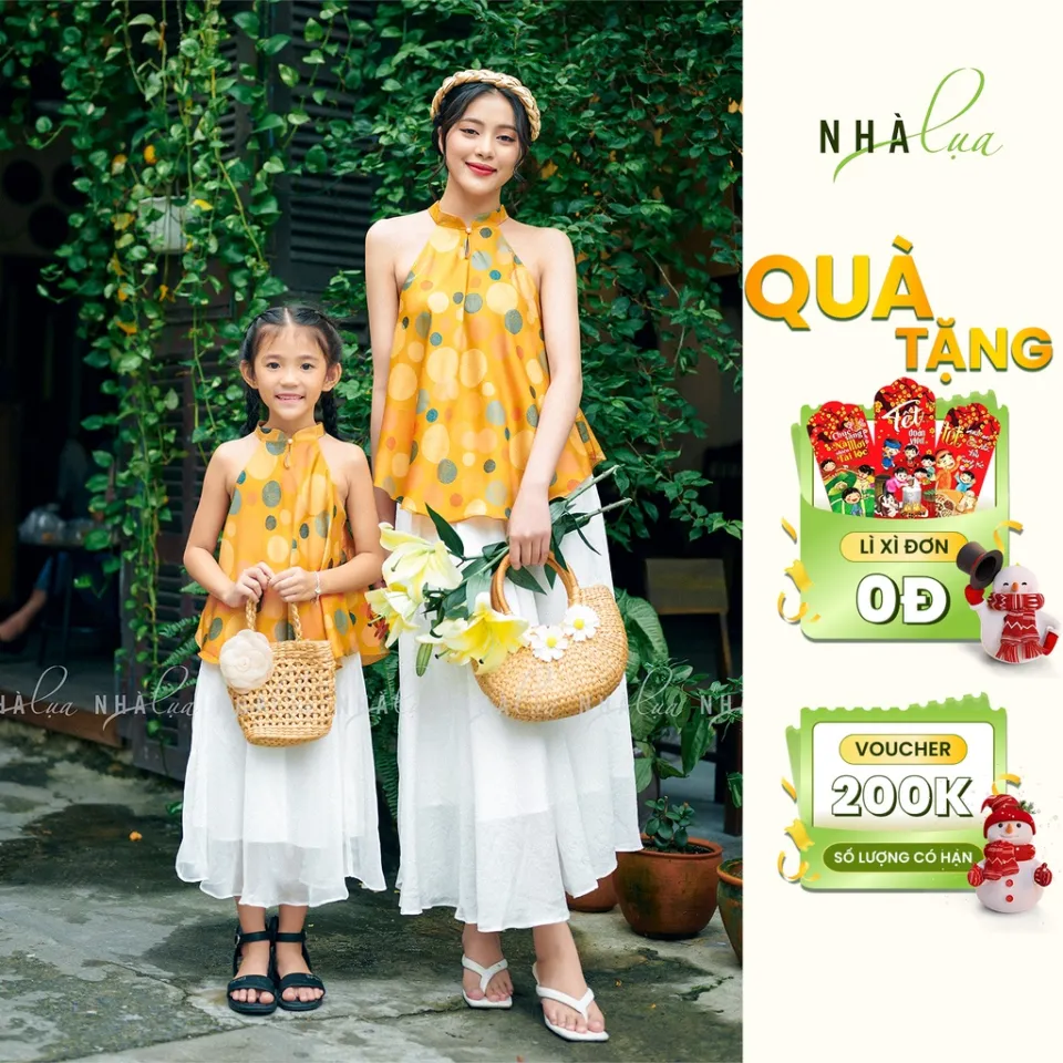 DP167 [Đẹp vô đối] Set đồ đôi mẹ và bé hàng thiết kế với chất cotton lụa  hàn mềm & đẹp, set mẹ bé gái set mẹ bé trai | Shopee Việt