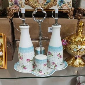 Tempat Kecap Saus Lada Garam Shabby Chic