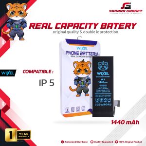 WIXEL Baterai Iphone 5 / Iphone 5G Batre Batrai Battery Dual Double Power HP Handphone Apple Ip Ori Original
