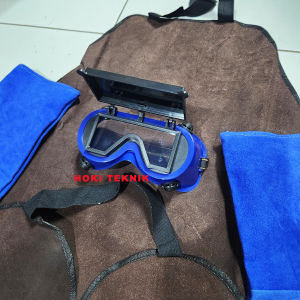 Paket komplit Apron Las Set & kacamata las