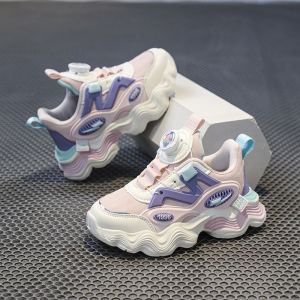 รองเท้ายางสีดำสไตล์เกาหลีสำหรับเด็กรองเท้าวิ่งแบบลำลองสำหรับเด็กผู้ชายและเด็กผู้หญิงรองเท้ากีฬาน้ำหนักเบาและกันน้ำรองเท้าสนีกเกอร์รองเท้าเด็กในภายหลัง