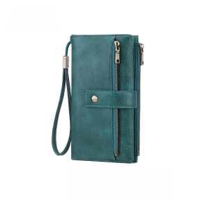 Womens Fashion Trifold Long Wallet Multi Card Position