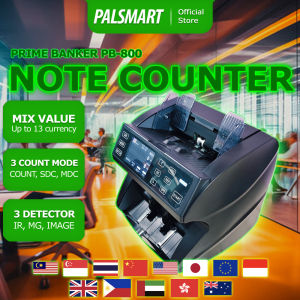 Note Counting Machine Value Count Multi Currency Mix Note Prime Banker PB800 Money Bank Note Counter