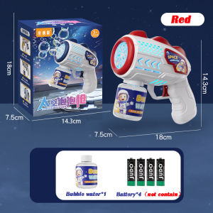 Children Bubble Machine Toys LED Light Astronaut Shape Electric Automatic Bubblesfor Kids Outdoor Toys Gifts