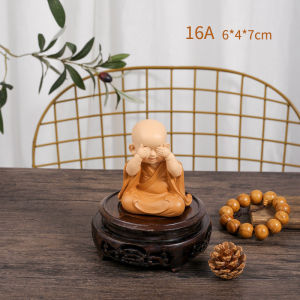 Bộ Tượng Chú Tiểu Tịnh An Phong Thủy An Nhiên Mỉm Cười Yêu Đời Tự Tại Trang Trí Để Bàn Phòng Khách Quà Tặng Bạn Bè