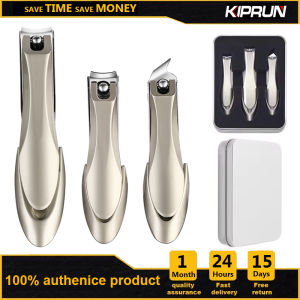 Kiprun bấm móng tay 3 cái cắt móng tay sắc bằng thép không gỉ lớn chống văng cắt móng tay sắc nét