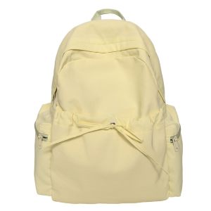 Japanese-style sweet bow lightweight backpack for women fresh and cute school bag ins Niche womens backpack in college style