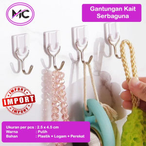 Gantungan Kunci Motor Mobil 12 pcs Hook Gantungan Masker Unik Hook Kait Tempelan Dinding Aksesoris Rumah Praktis