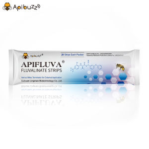 Treating for Varroa Mites - Apibuzz Apifluva 20pcs Fluvalinate Strips - Bee Mite Strips | Beekeeping Medicines - Honeybee Equipment Beehive Material