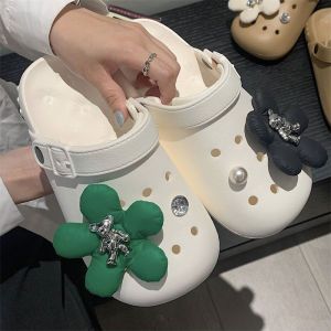 IELGY Hot Sweet Flowers Resort Style Beach Shoes Summer Womens Korean EVA Clog Shoes