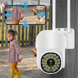 2MP 1080P HD Wireless Surveillance Camera Two-way Audio 2.4G WiFi 28 LED Infrared Night Vision Motion Detection 360 Degree Rotating for Indoor Outdoor