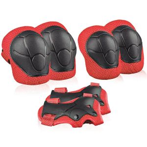 DUENDE Bike Skating Safety Brace Safety Knee Protector Cycling Sports Kits Elbow Pads Kids Knee Pads Set Protective Gears Set Wrist Guards
