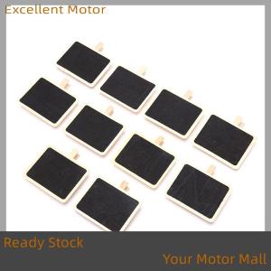Excellent Ready Stock 10Pcs Mini Wooden Blackboard Clip Message Note Board Home Store Decoration