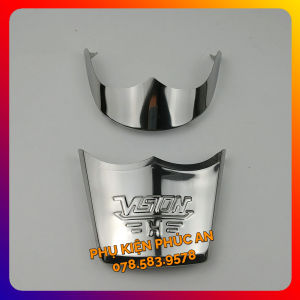 Bộ ốp mỏ đuôi dè xe Vision năm 2021 2022 2023 2024 inox carbon titan 7 màu chỉ mũi chắn bùn trước sau che mõm đời mới nhất