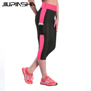 Women Fitness Tights Sports Pants Push Up Hip Elastic Side Pocket Trousers Running Gym Yoga Leggings