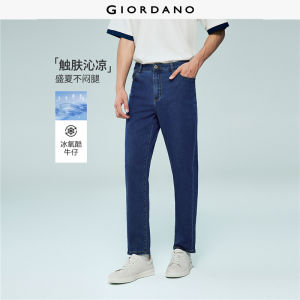 Giordano Men Jeans Cool-Touch Denim Regular-Fit Slight Stretch Free Shipping 01116337