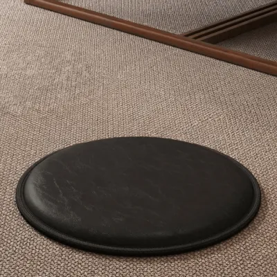 DIVATEN Thick Leather Cushion Soft Non-Slip Dining Chair Pad Zafu Waterproof Round Sitting Seat Pad Tatami