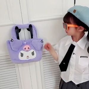 Beg Tangan Plush 卡通毛绒儿童手提包 Cute Plush Handbag 女童儿童可爱小女孩手拎包宝宝零食零钱收纳包 Kids Fashion Accessories Gift