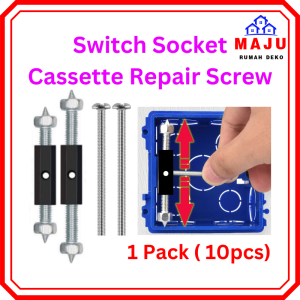 MAJU Switch Socket Repair Rod Wall Mount Cassette Screws 10pcs Switch Box 86Type Cassette Tool Spanner