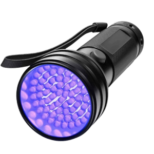 HATELI Pet Urine Stains Detector LED UV Flashlight Ultraviolet Torch With Zoom Function Mini UV Black Light