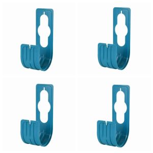 OKDEALS01 4Pcs Durable Garden Hose Holder Space-Saving Wall Mounted Water Pipe Hook Anti-Abrasion Sturdy Water Pipe Rack Hose Accessories