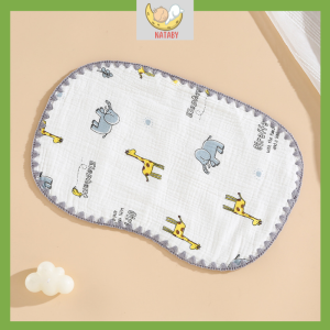 Gối Xô Sợi Tre 10 Lớp Mềm Mại Bảo Vệ Cổ Thấm Hút Mồ Hôi Cho Bé Sơ Sinh