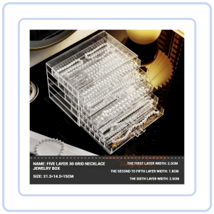 【COZYCASA】Jewelry Storage Box / Transparent Bracelet Storage Box / Earring Necklaces Jewelry Drawer / Dustproof