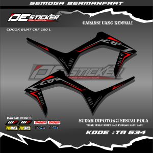 Striping Stiker Motor CRF 150L Semifull Simpel Keren TA634