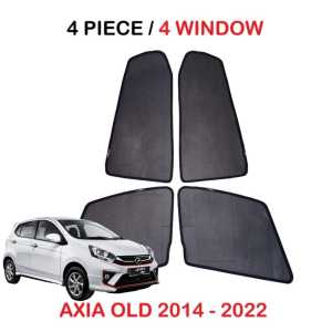 Car Window Net Sun Shade OEM Sunshade Magnetic Magnet Sun Visor Shield Mirror Cover Glass Sun UV Protector Sunlight Protection Perodua Axia Myvi Bezza Alza Aruz Ativa Viva Kelisa Kenari Kancil