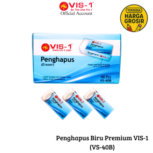 Penghapus Panjang VIS-1 / Eraser VS-40B Putih